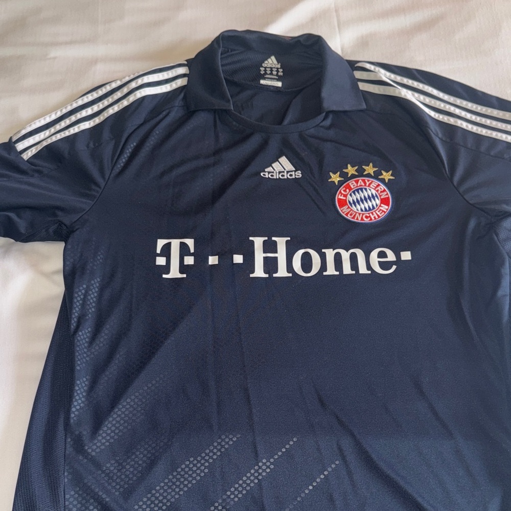 Adidas German FC Bayern Munich Soccer / Football Dark Blue Jersey - XL